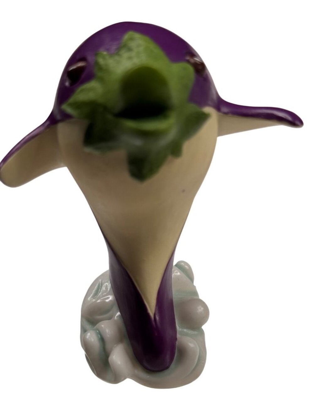 Enesco Home Grown 2007 Eggplant Purple Porpoise #4008129 Resin Retired Rare Gift - Picture 8 of 13